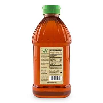Naked Wild Honey, Organic Raw Unfiltered Wildflower Honey, 48 Ounce