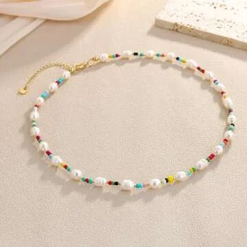 Stylish KELITCH Pearl Choker Necklace for Women