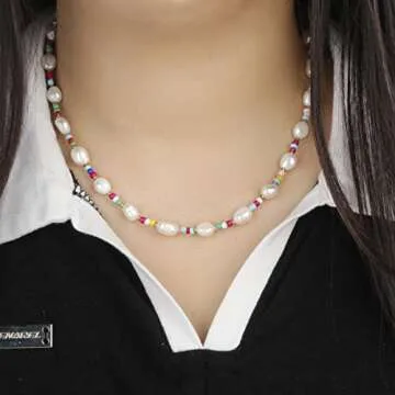 Stylish KELITCH Pearl Choker Necklace for Women