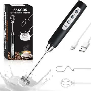 Sakgos Rechargeable Handheld Milk Frother - Elevate Your Drinks!