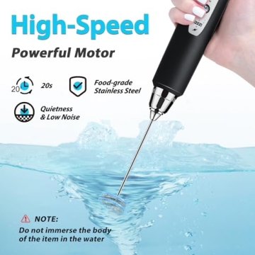 Rechargeable Handheld Milk Frother for Coffee Lovers