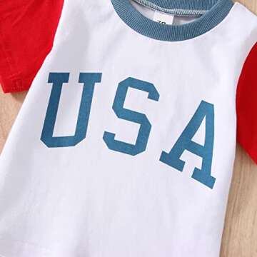 Twopumpkin Baby 4th of July Outfit for Infants and Toddlers