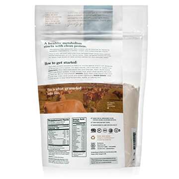 Natural Force Grass Fed Organic Whey Protein Powder – Non GMO Verified, Humane Certified & Lab Tes...