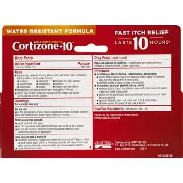 Cortizone 10 Maximum Strength Ointment 2 oz., 1% Hydrocortisone Ointment for Itch Relief