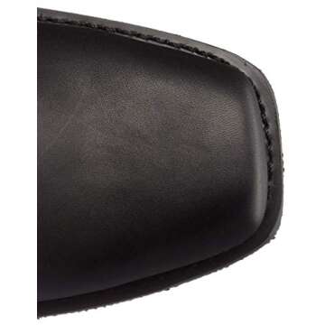 Ad Tec RIDETECS Mens 13in Harness Straps Heavy Duty Oiled Leather Motorcycle Boots, Black - Waterproof, Soft Toe, and Heel Motocross Boots For Men