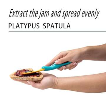2 Pcs Splatypus Jar Spatula,Funny Kitchen Gadgets - BPA-Free & 100% Food Safe - Perfect for Food Enthusiasts