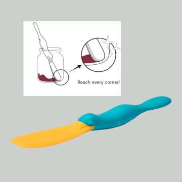 2 Pcs Splatypus Jar Spatula,Funny Kitchen Gadgets - BPA-Free & 100% Food Safe - Perfect for Food Enthusiasts