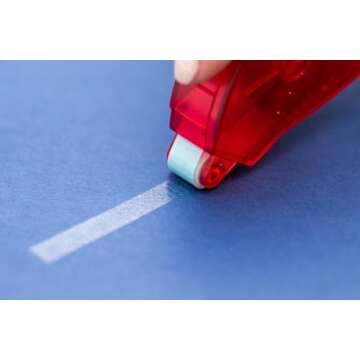 Duck Easy-Stick Adhesive Roller 4-Pack - Double Sided Tape Roller with Permanent Adhesive Tape for A...