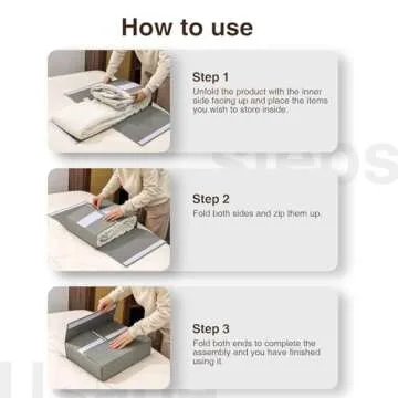 DIMJ Bed Sheet Organizers and Storage 6 Pack - Foldable Sheet Organizer for Linen Closet, Bedding Storage Box for organization, Sheets Set Holder for Blanke, Towel (King & Queen Size), Grey