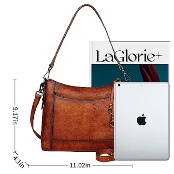 Iswee Retro Leather Crossbody Purse for Modern Women