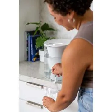 LifeStraw Home High-Capacity Water Filter Dispenser, 35-Cup, White, BPA-Free Designed for Everyday Protects Against Bacteria, parasites, microplastics, PFAS, Lead, and Improves Taste