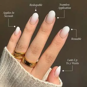 Glamnetic Creamer Press-On Nails & Glue - Neutral Ombre