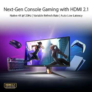 ASUS ROG Swift 27” 4K Gaming Monitor (PG27UQR) - UHD (3840 x2160), Fast IPS, 160Hz (Above 144Hz), ...