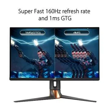ASUS ROG Swift 27” 4K Gaming Monitor (PG27UQR) - UHD (3840 x2160), Fast IPS, 160Hz (Above 144Hz), 1ms, FreeSync Premium Pro, Variable Overdrive, DisplayPort, HDMI, DisplayHDR 600, 96% DCI-P3,BLACK