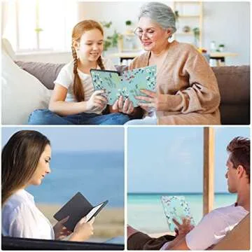 KANNIL Slim Case for Kindle Paperwhite – Lightweight Floral Cover