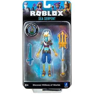 Roblox Imagination Collection - Sea Serpent Figure Pack [Includes Exclusive Virtual Item]