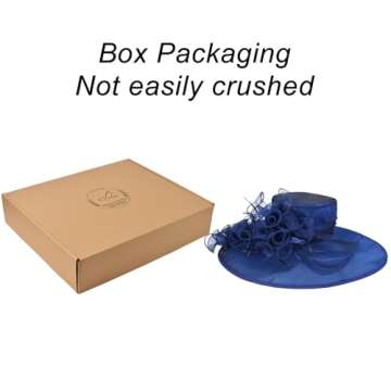 2025 Kentucky Derby Hats for Women Girls Ladies, Organza Church Tea Party Wedding Fascinator Hat UV ...