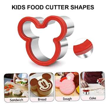 Fruit Vegetable Cutter Shapes Set, Mini Pie and Cookie Stamps Mold(8 pcs) with Melon Baller Scoop ?...