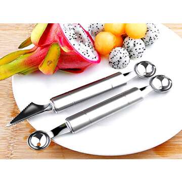 Fruit Vegetable Cutter Set with Melon Baller & Knife