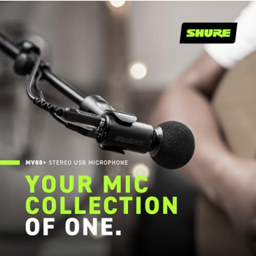 Shure MV88+ Stereo Microphone for Streaming & Recording
