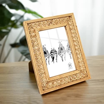 HUAXIN CRAFT H Rattan 5x7 Picture Frame for Rustic Decor