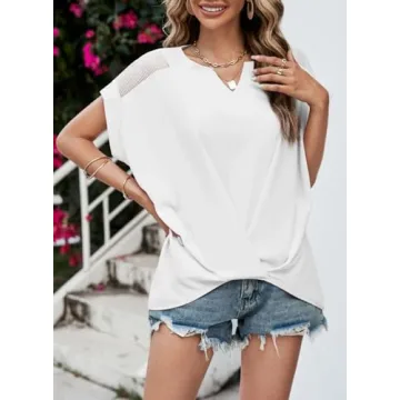 Stylish Dokotoo Women's Twist Knot Blouse for All Occasions