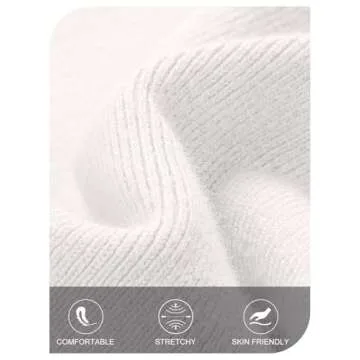 MEROKEETY Women's Winter Off Shoulder Bodycon Sweater Dress Formal Long Sleeve Elegant Cocktail Party Midi Maxi Dresses, White, X-Large