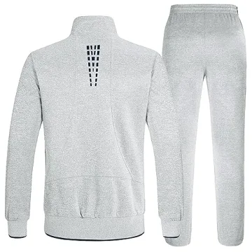 Men's Casual Athletic Jogging Tracksuit Set