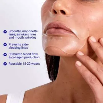 Wrinkles Schminkles Mouth & Lip Wrinkle Patch, 1-Pack, Reusable Hypoallergenic Silicone Smoothing Pads for Lip Wrinkle Prevention