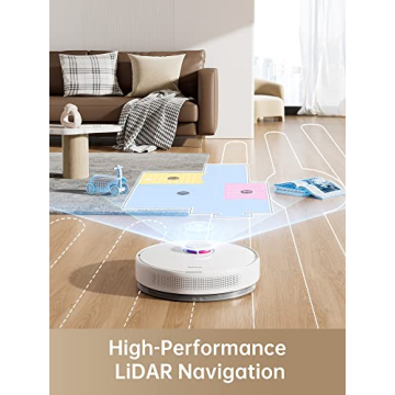 Dreame D10+ Robot Vacuum with Self-Emptying Base and LiDAR Navigation