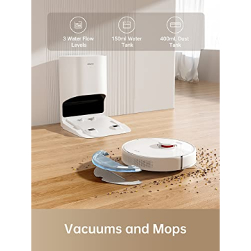 Dreame D10+ Robot Vacuum with Self-Emptying Base and LiDAR Navigation
