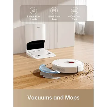 Dreame D10+ Robot Vacuum with Self-Emptying Base and LiDAR Navigation