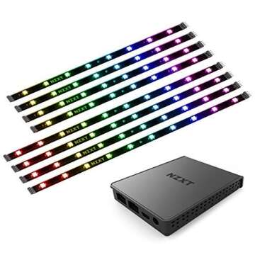 NZXT HUE 2 V2 RGB Ambient Lighting Kit for 26 to 32 inch Screens