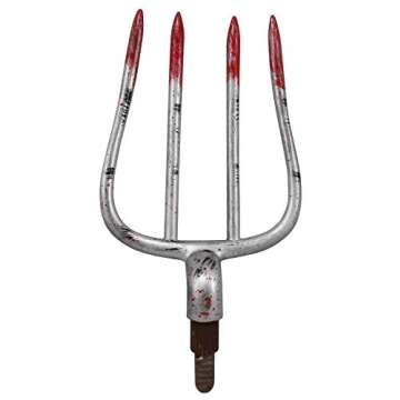 Nicky Bigs Novelties Adult Trident Staff 5pc Set King Neptune Trident Classic Costume Pitchfork Devil Trident Accessory Prop Multi