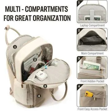 LOVEVOOK Women’s 15.6” Laptop Backpack with USB Port