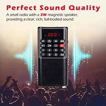 Mini Pocket FM Radio - Compact with Recorder & MP3 Player