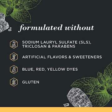 Burt's Bees Toothpaste, Natural Flavor, Charcoal Fluoride-Free Toothpaste, Zen Peppermint, 4.7 oz, Pack of 3