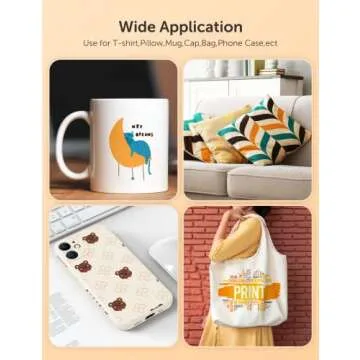 Hiipoo Sublimation Ink Refilled Bottles Compatible for ET2400 ET2720 ET2760 ET2750 ET4800 ET-2800 ET-2803 ET-2850 Inkjet Printers Heat Press Transfer on Mugs T-Shirts