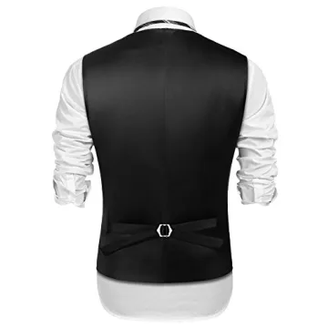 Elegant COOFANDY Double Breasted Suit Vest for Men