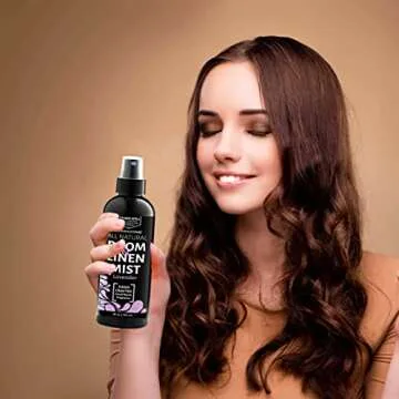 Aromasong All Natural Lavender Spray for sleep - Room & Linen Spray for Pillows and Sheets - Lavender Bed Spray Home Air Freshener & Deodorizer - Calming Essential Oil Spray for Sleeping…