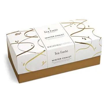 Tea Forte Winter Chalet Tea Sampler Gift Set with Pyramid Bags