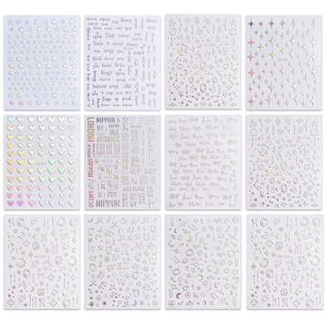 JMEOWIO Aurora Nail Art Stickers for Creative Nail Designs