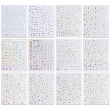 JMEOWIO Aurora Nail Art Stickers for Creative Nail Designs