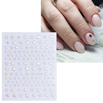 JMEOWIO Aurora Nail Art Stickers for Creative Nail Designs