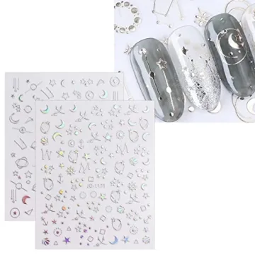 JMEOWIO Aurora Nail Art Stickers for Creative Nail Designs