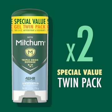 Mitchum Men's 48Hr Unscented Deodorant Gel Stick