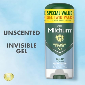 Mitchum Men's 48Hr Unscented Deodorant Gel Stick