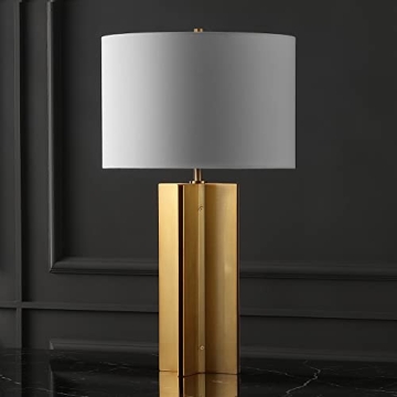 Stylish SAFAVIEH Gold/White Table Lamp for Home Decor
