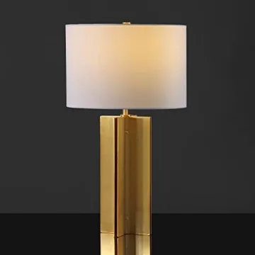 Stylish SAFAVIEH Gold/White Table Lamp for Home Decor