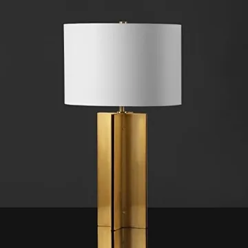 Stylish SAFAVIEH Gold/White Table Lamp for Home Decor